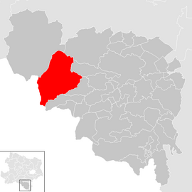 Poloha obce Reichenau an der Rax v okrese Neunkirchen (klikacia mapa)
