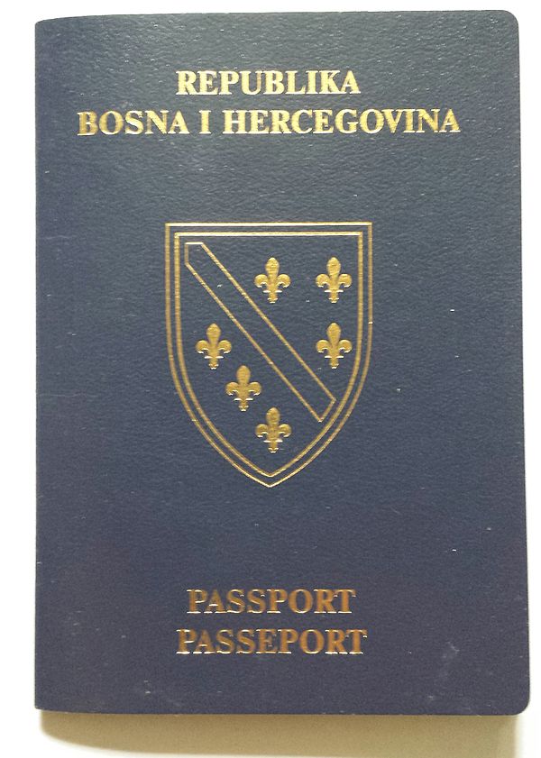 Image: Republic of Bosnia and Herzegovina passport (front cover)