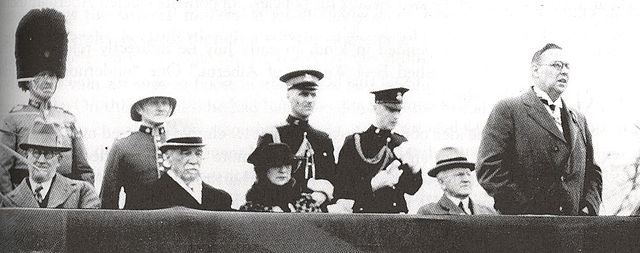 Clarke, seated at left, on the occasion of George V's silver jubilee