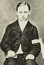 Arthur Rimbaud a los 11 años, en su primera comunión.