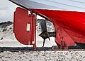 88 Rudder and propeller Beached fishing vessel Nørre Vorupør Denmark 2017-04-14 uploaded by Slaunger, nominated by Slaunger