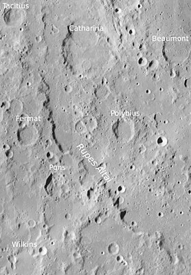 Снимок зонда Lunar Reconnaissance Orbiter.