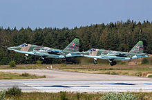 Binôme de Su-25 russes.