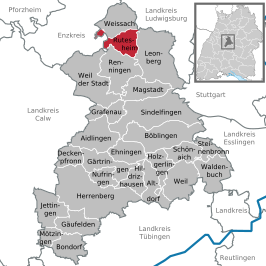 Kaart van Rutesheim
