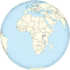 Rwanda on the globe (Africa centered).svg