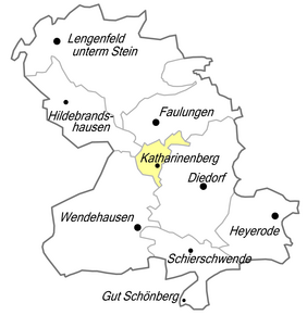 Poziția localității Katharinenberg