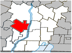 Location within Le Haut-Richelieu Regional County Municipality.