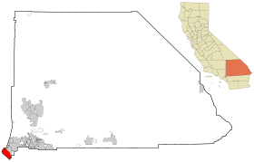 San Bernardino County California Incorporated and Unincorporated areas Chino Hills Highlighted.svg