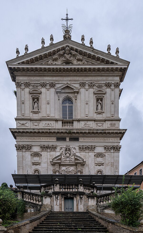 Staircase attributed to Torriani at the Church of SS Domenico and Sisto