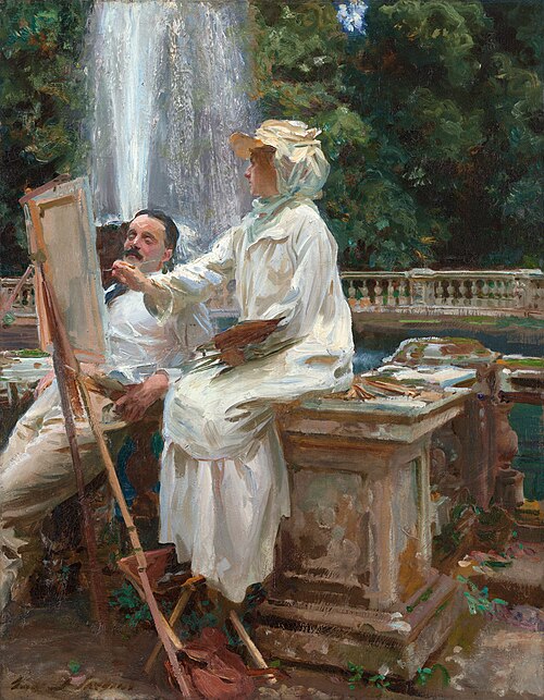 La Fontaine, Villa Torlonia (Frascati), 1907, John Singer Sargent