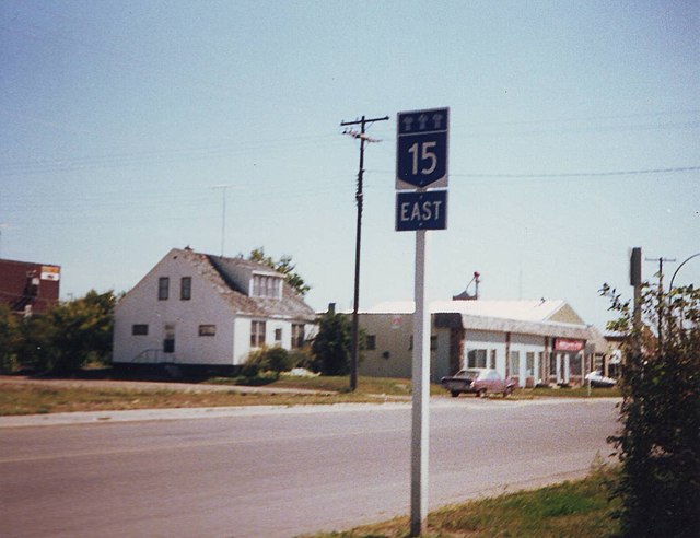 Saskatchewan Highway 15 passes through Melville, c. 1991