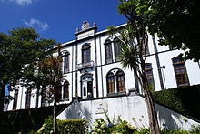 Sede do Departamento de Oceanografia e Pescas sigla DOP da Universidade dos Açores, Concelho da Horta, ilha do Faial, Açores, Portugal.JPG