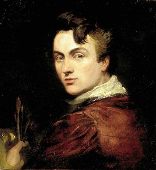 Self-portrait of George Hayter aged 28, painted in 1820 (National Portrait Gallery)