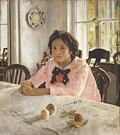The girl with peaches, 1887