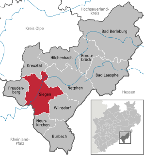 Siegen ist eine Große kreisan