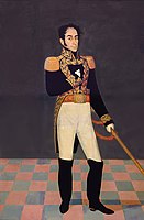 Portrait by José Gil de Castro, 1825 Pros: More accurate to life. Cons: Low-resolution, bad colour correction. Perhaps a better version of this portrait could be found?