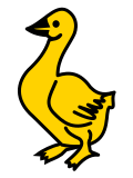 File:Simple heraldic goose.svg