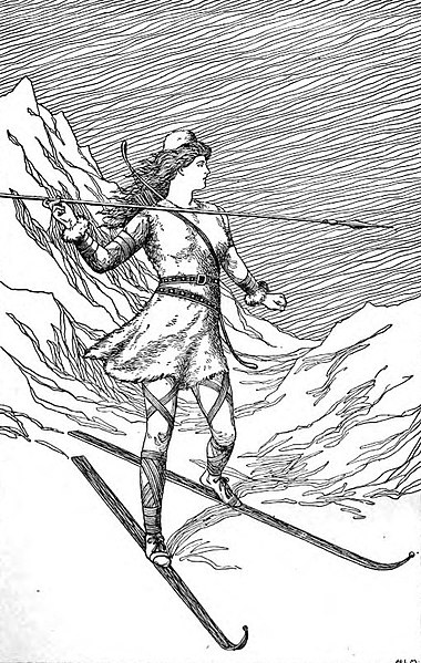 File:Skadi Hunting in the Mountains by H. L. M.jpg
