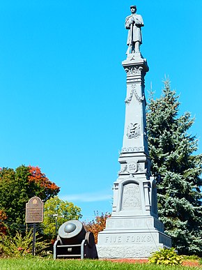Soldier's Monument of Lowville, NY in the Fall..JPG