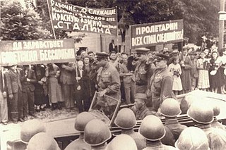 Soviet occupation of Bessarabia and Northern Bukovina 1940 Soviet annexation of territory in northeast Romania; Moldavian SSR established