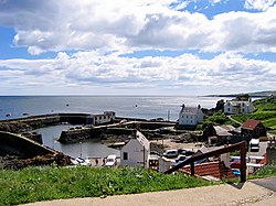 St Abbs harbour as seen from the coastal path. St abbs borders scotland.jpg