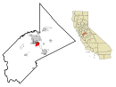 Stanislaus County California Incorporated and Unincorporated areas Ceres Highlighted.svg