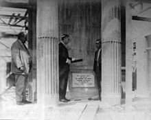 Foundation stone ceremony at the new city council chambers in Cairns, 1929 StateLibQld 2 270145 Foundation stone ceremony at the new city council chambers in Cairns, 1929.jpg
