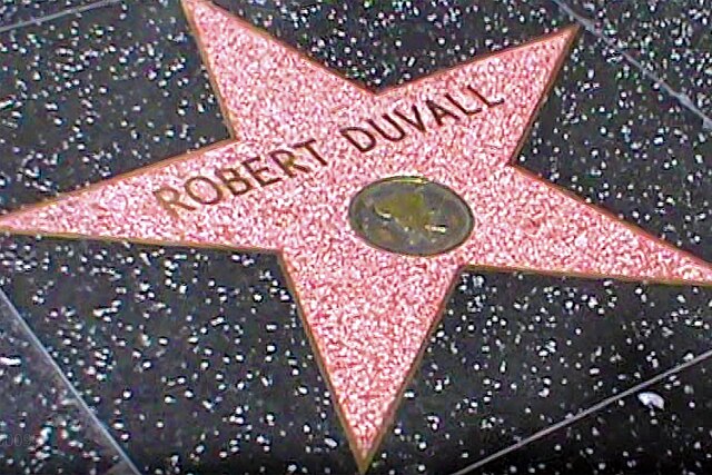 Duvall's star on the Hollywood Walk of Fame