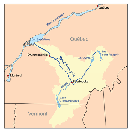 Saint-François River watershed