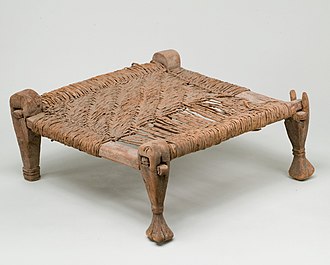 Stool with woven seat, 1991-1450 BC, wood and reed, height: 13 cm; Metropolitan Museum of Art Stool with woven seat MET 14.10.3 view 4.jpg