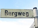 Road sign Burgweg (Flensburg-Weiche), picture 02.JPG