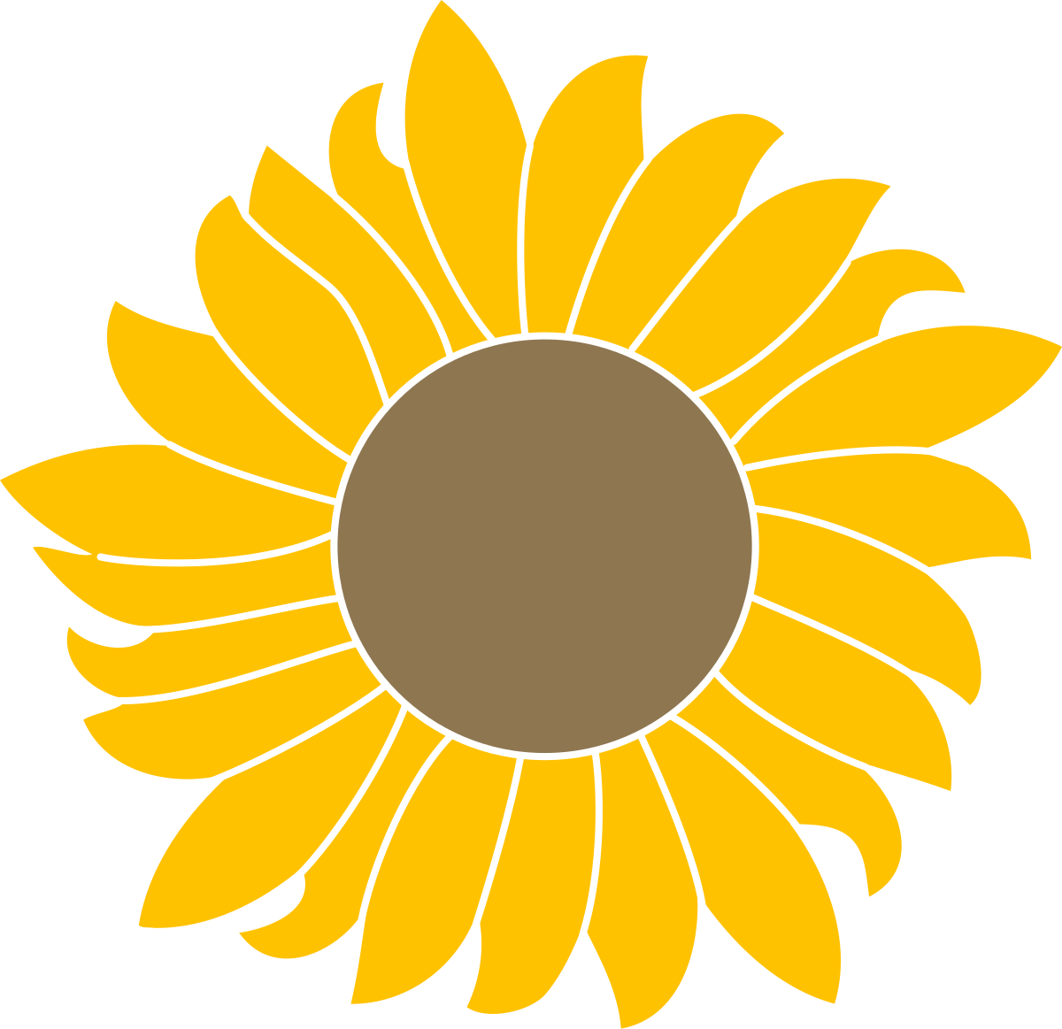 Free Free 347 Flower Clipart Sunflower Svg Black And White SVG PNG EPS DXF File