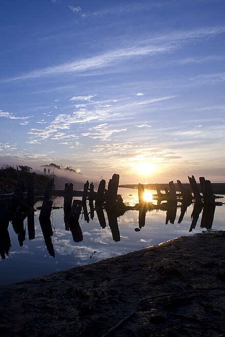 Sunset on the Brahmaputra River at Dibrugarh