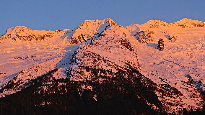 Sunset on Mount Ernest Gruening