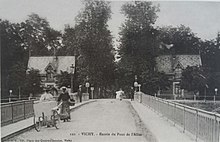 Vichy köprüsünün kartpostal