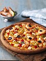 * Nomination: The Shrimp Pizza. By User:In Jun Hwang --Piotr Bart 14:39, 24 May 2020 (UTC)  Comment Is it really a work by the uploader? I seriously doubt it.... Gyrostat 19:27, 24 May 2020 (UTC) * * Review needed