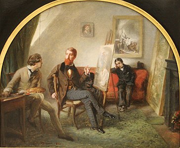 L'Atelier du peintre (1853), Montpellier, musée Fabre.