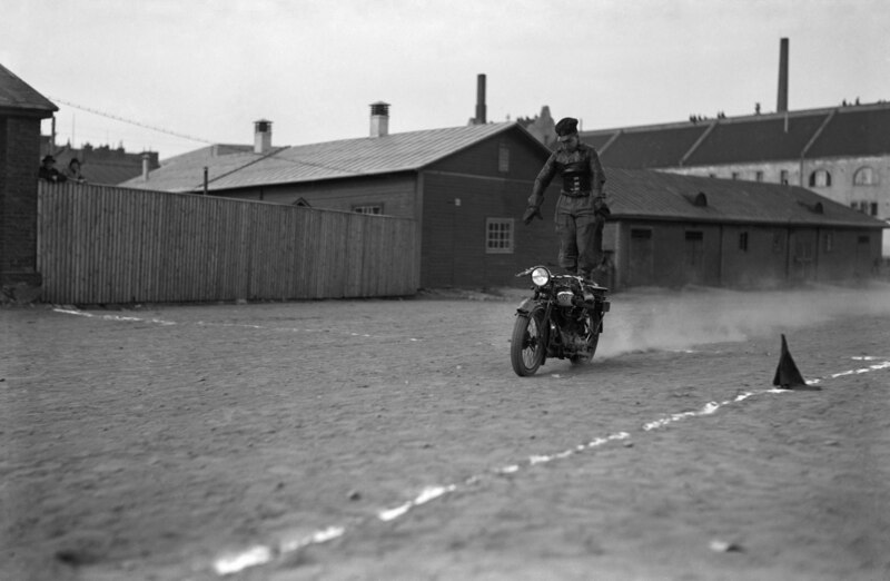 File:The Civil Guard displaying their motor troops on Kamppi field 1932 (139; JOKAHBL3B C16-2).tif
