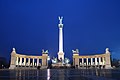 The Millennium Monument in Heroes' Square, Budapest, Hungary.jpg