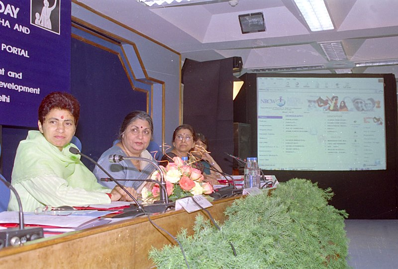 File:The Minister of State for Urban Employment & Poverty Alleviation, Kumari Selja launching a web-portal “National Resource Centre for Women” – dedicated for women empowerment, on the occasion of International Women Day in New Delhi.jpg