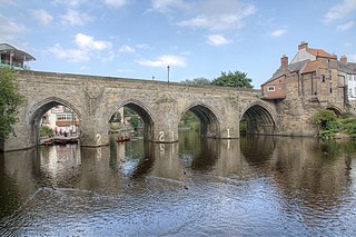 <span class="mw-page-title-main">Elvet Bridge</span> Medieval bridge in County Durham, England