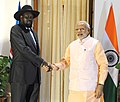 The Prime Minister, Shri Narendra Modi meeting the President of South Sudan, Mr. Salva Kiir Mayardit, in New Delhi on October 30, 2015.jpg