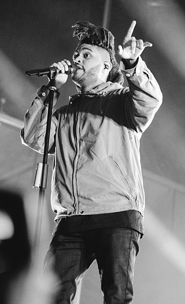 Tesfaye performing at Bumbershoot 2015