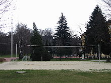 One of the school's beach volleyball courts Theresianum 03.jpg