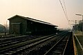 de goederenloods bij station Tiel in 1991