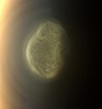 Südpolare Wollekewierbel um Titan (Cassini 2012)