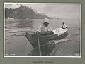 Tlingit Indian sealers being towed in a canoe, Glacier Bay, Alaska, June 1899 (HARRIMAN 45).jpg