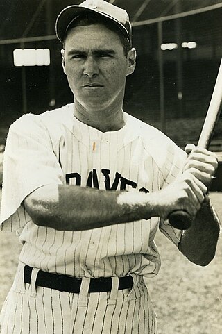 <span class="mw-page-title-main">Tommy Holmes</span> American baseball player and manager