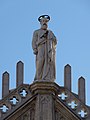 Statue of saint Peter on the top of the front