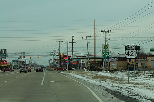 US 421 in Michigan City, just north of I-94